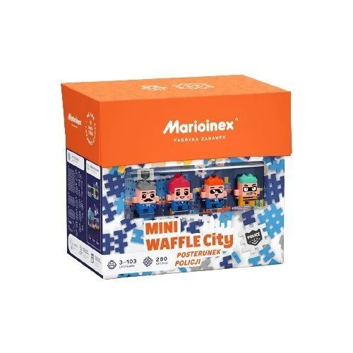 Marioinex Τουβλάκια Waffle Mini - Police Station για 3+ Ετών 280τμχ - Image 1