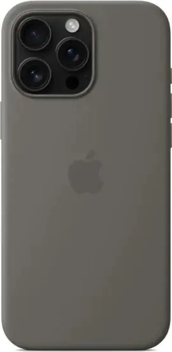 Apple Silicone Case with MagSafe Back Cover Σιλικόνης Stone Gray (iPhone 16 Pro Max) MYYV3ZM/A - Image 1