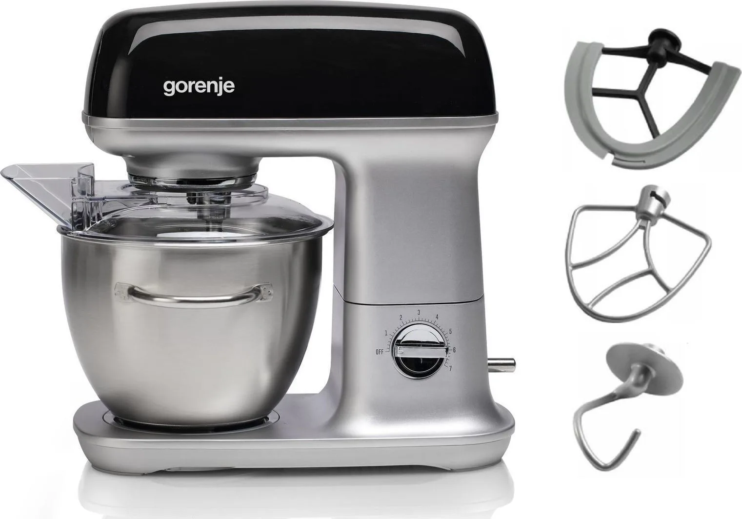 Gorenje MMC1000RLBK Κουζινομηχανή 1000W με Ανοξείδωτο Κάδο 4.5lt - Image 1