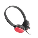 uGo USL-1222 On Ear Multimedia Ακουστικά με μικροφωνο και σύνδεση 3.5mm Jack σε Κόκκινο χρώμα