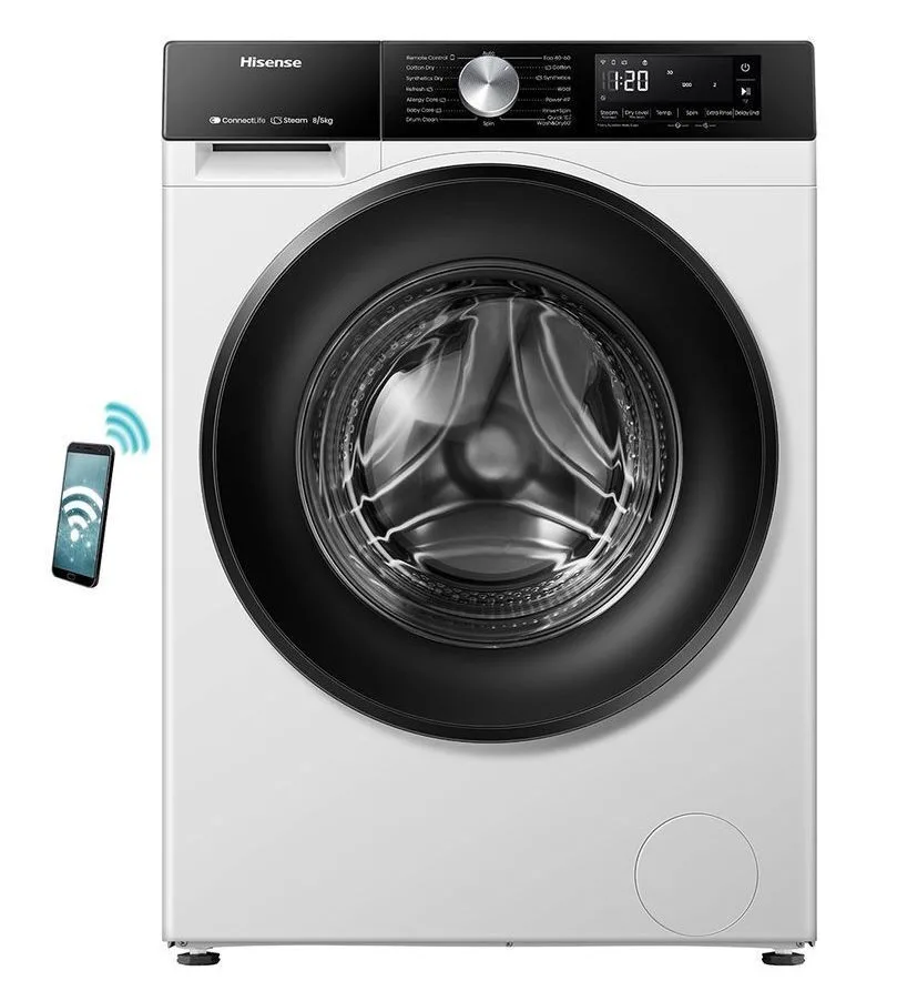 20241003124946_hisense_wd3s8043bw3_plyntirio_stegnotirio_rouchon_8kg_5kg_atmou_1400_strofes Hisense WD3S8043BW3 Πλυντήριο-Στεγνωτήριο Ρούχων 8kg/5kg Ατμού 1400 Στροφές με Wi-Fi - Image 1