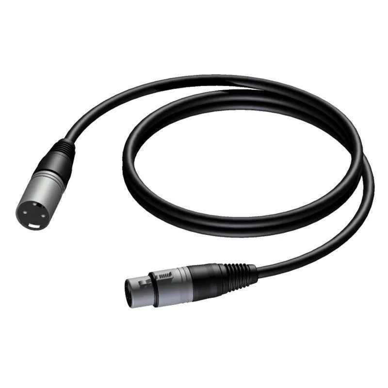 20241003125235_procab_cable_xlr_male_xlr_female_mayro_5m_cab901_5 Procab Cable XLR male - XLR female Μαύρο 5m (CAB901/5) - Image 1