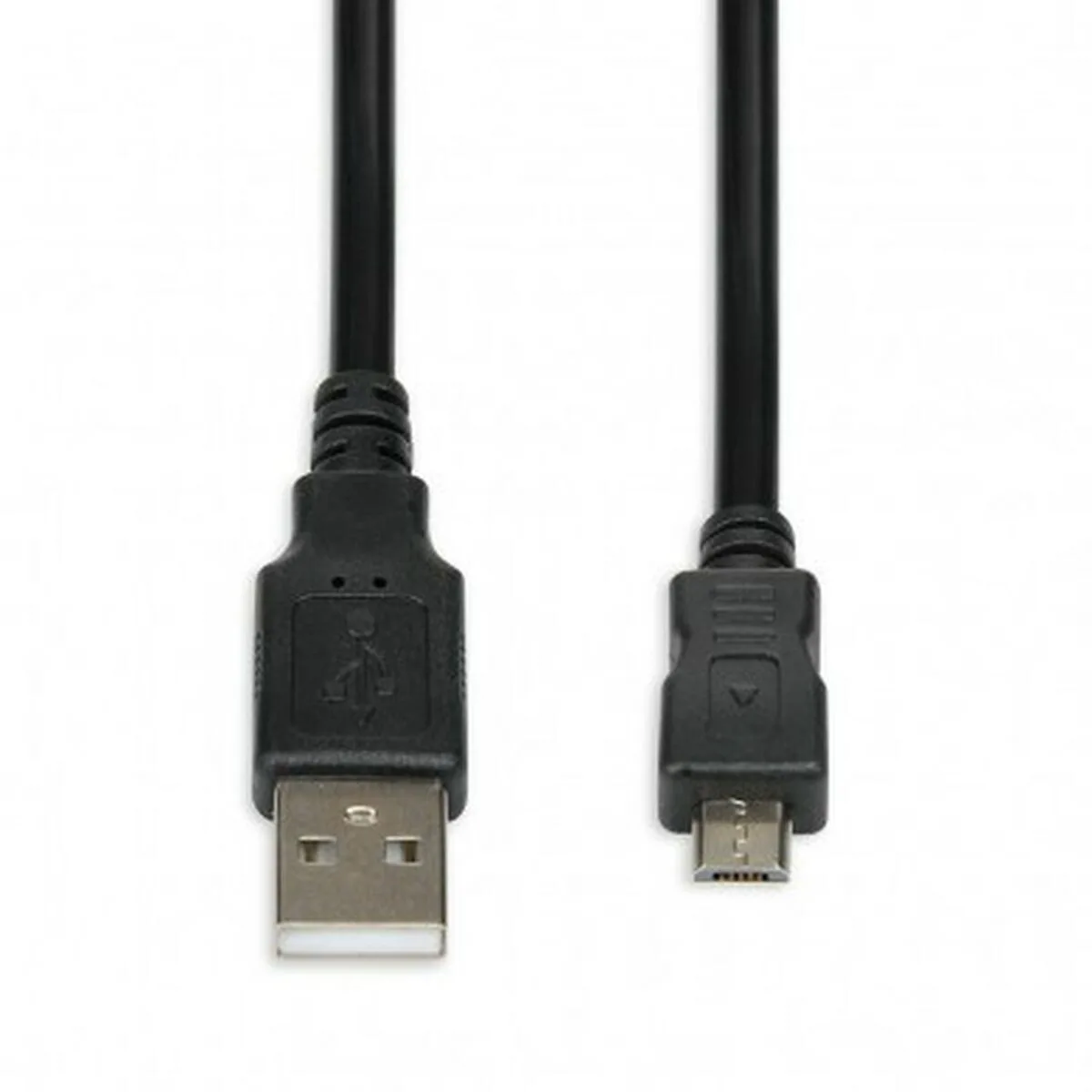 iBox Regular USB 2.0 to micro USB Cable Μαύρο 1.8m (IKU2M18) - Image 1