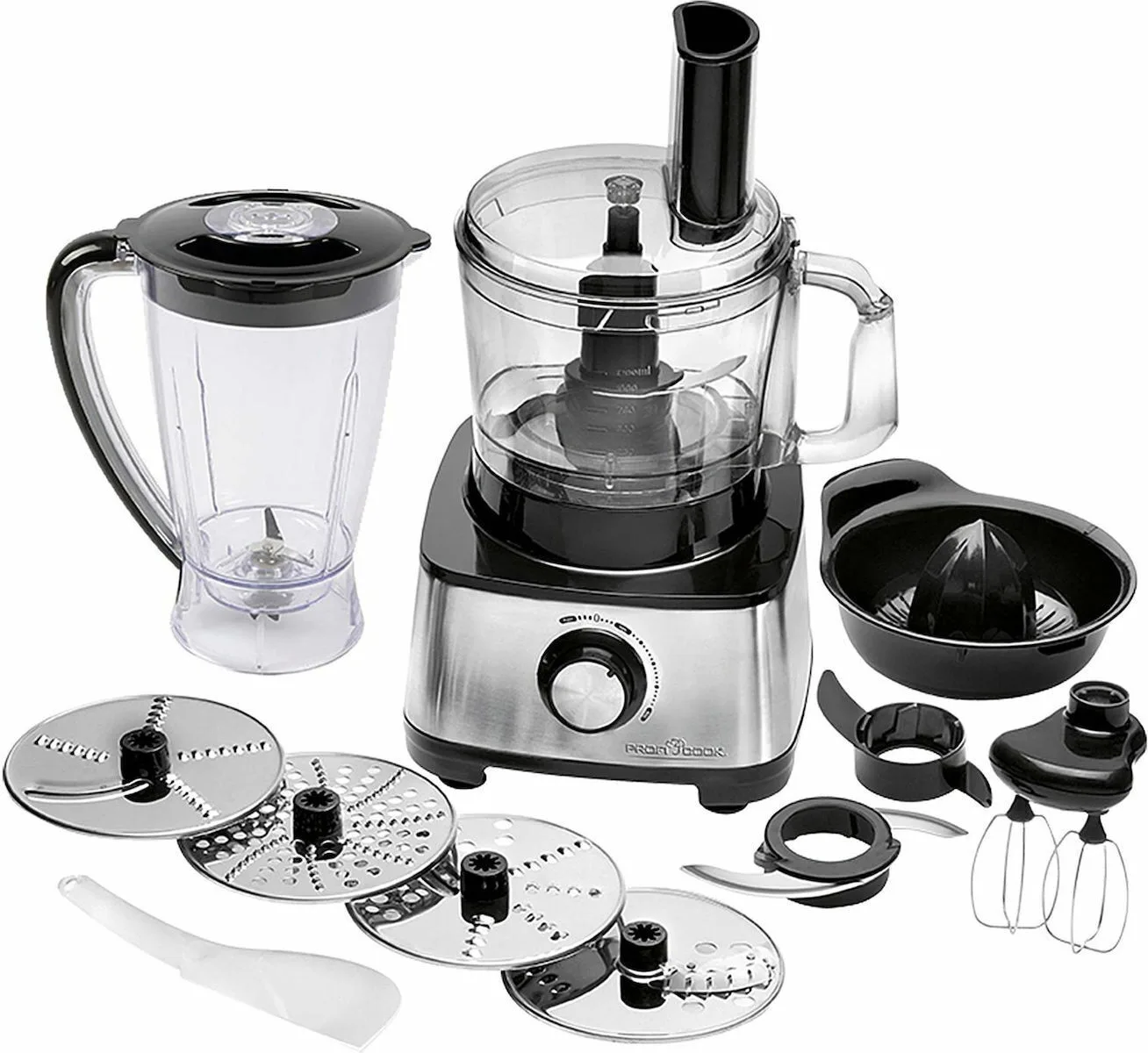 Profi Cook PC-KM1063 Πολυμίξερ 1200W με Κάδο 1.75lt και Κανάτα Μπλέντερ Ασημί - Image 1