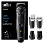 Braun Επαναφορτιζόμενη Κουρευτική Μηχανή Μαύρη