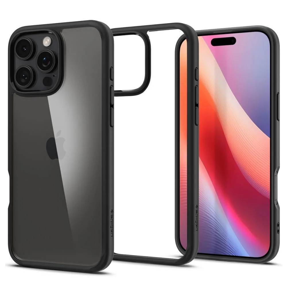 Spigen Ultra Hybrid Back Cover Πλαστικό 1.2mm Matte Black (iPhone 16 Pro) ACS08125 - Image 1