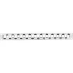 Lanberg Patch Panel Keystone για Rack 1U 19" 24 Θυρών Γκρι PPKS-1224-S