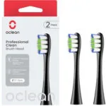 OClean Clean Ανταλλακτικές Κεφαλές για Ηλεκτρική Οδοντόβουρτσα Black 2τμχ