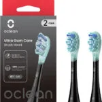 OClean Ultra Gum Care Ανταλλακτικές Κεφαλές για Ηλεκτρική Οδοντόβουρτσα Black 2τμχ