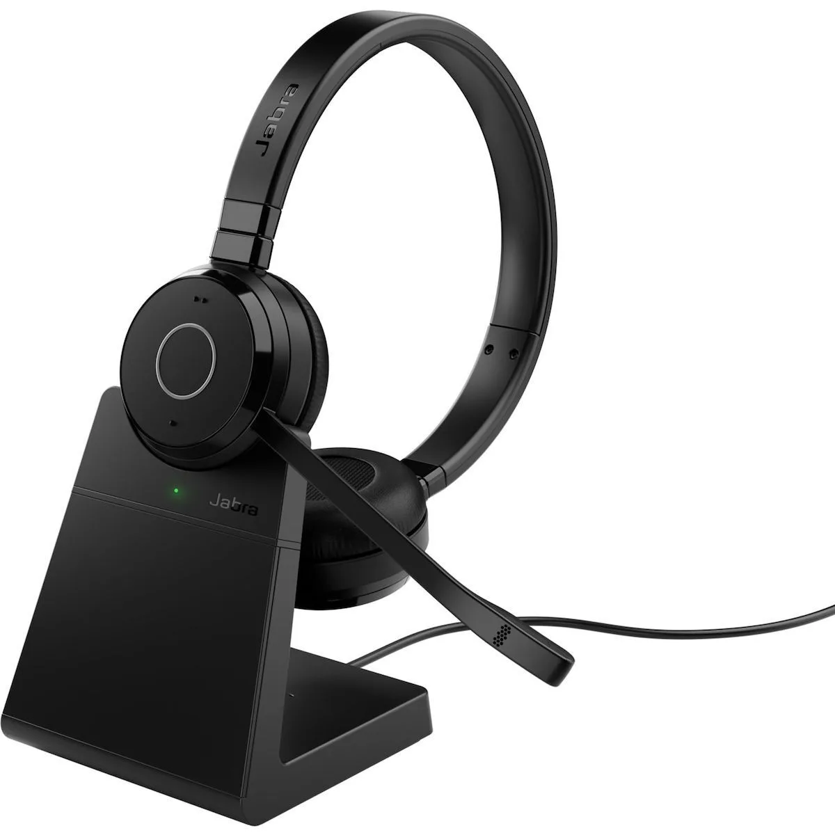 Jabra Evolve 65 Te Link Uc Mono Stand Wireless Headphones - Image 1