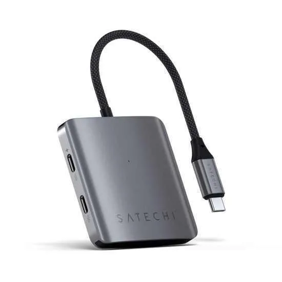 20241010122813_satechi_usb_c_docking_station_me_pd_gri_st_h4cpdm Satechi USB-C Docking Station με PD Γκρι (ST-H4CPDM) - Image 1