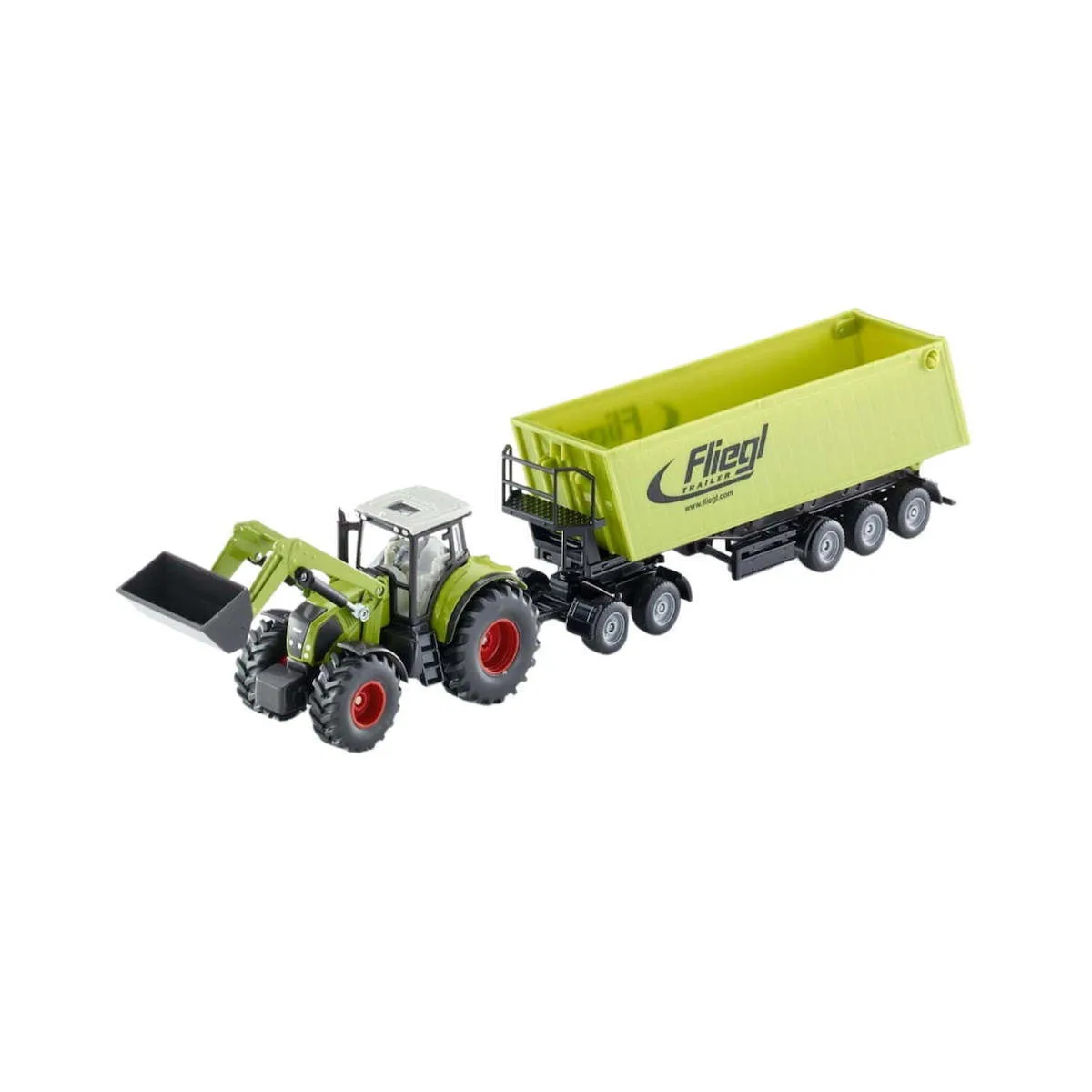Claas Axion 850 Metal Tractor Toy Fliegl Trailer Siku 1949 - Image 1