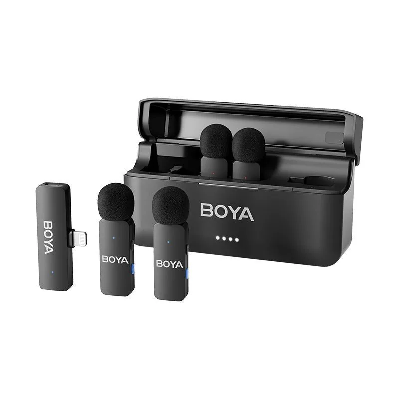 20241011164311_boya_asyrmato_mikrofono_epafis_dimosiografiko_by_v4d Boya Ασύρματο Μικρόφωνο Πέτου, Clip On Δημοσιογραφικό - Image 1