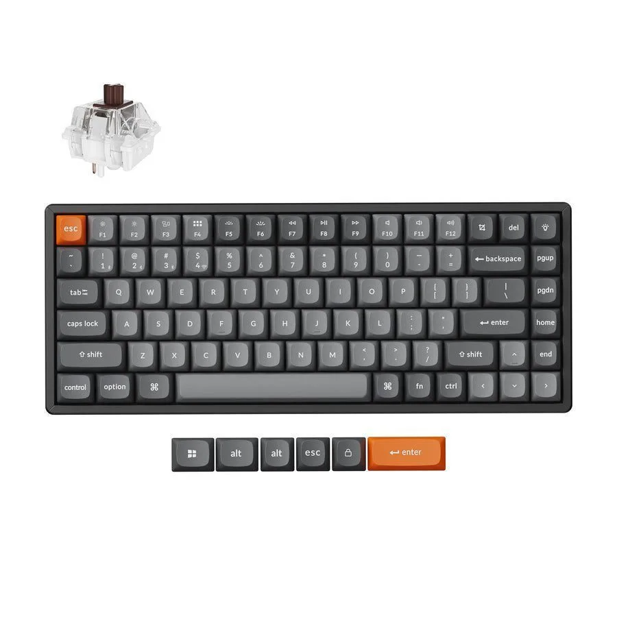 Keychron K2 Max K2M-J3 Ασύρματο Gaming Μηχανικό Πληκτρολόγιο 75% με Keychron Super Brown διακόπτες και RGB φωτισμό (Αγγλικό US) - Image 1