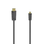 HAMA HDMI 1.4 Cable HDMI male - micro USB Male 1.5m Μαύρο 00205016