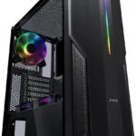 MS-Tech Fighter V310 Gaming Midi Tower Κουτί Υπολογιστή με Πλαϊνό Παράθυρο Μαύρο