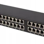 Lanberg Patch Panel Shielded για Rack 1U 19" 48 Θυρών cat5e Μαύρο PPS5-1048-B