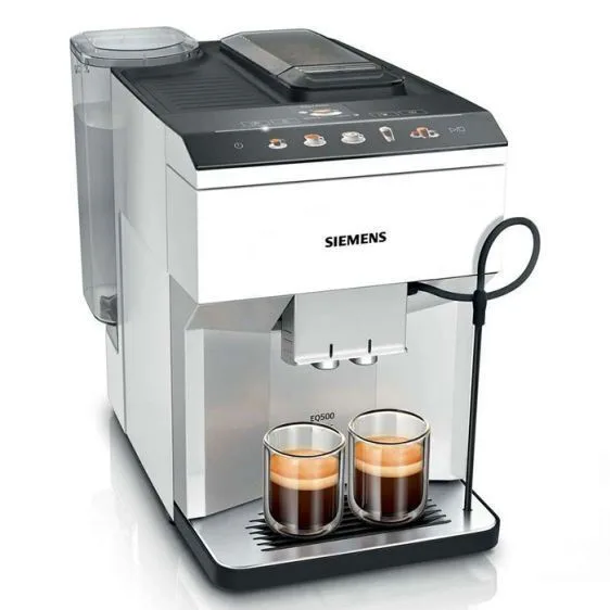 20241015154022_siemens_tp515r02_aytomati_michani_espresso_piesis_15bar_gia_cappuccino_me_mylo_alesis_kafe Siemens Classic Eq.500 Αυτόματη Μηχανή Espresso 1500W Πίεσης 15bar με Μύλο Άλεσης Λευκή - Image 1