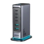 Joyroom Βάση Φόρτισης GaN με 2 Θύρες USB-A και 4 Θύρες USB-C 65W Power Delivery / Quick Charge 3.0 / Quick Charge 4.0 σε Γκρι χρώμα (JR-TCM02)