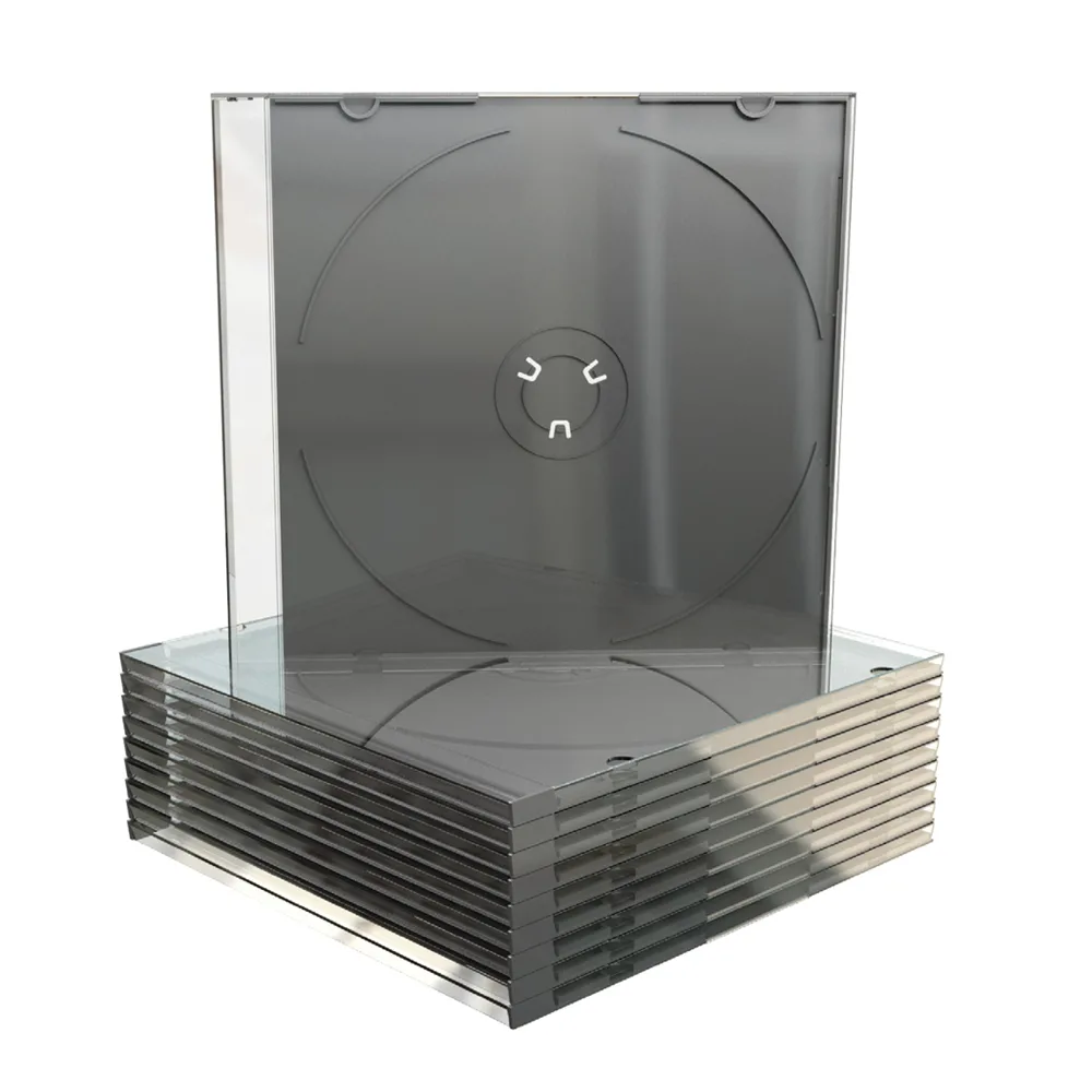 MediaRange CD Box Cd Slimcase για 1 Δίσκο με Διάφανη Πρόσοψη σε Μαύρο Χρώμα MRBOX21 - Image 1