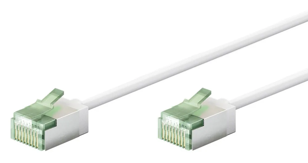 Goobay U/FTP (STP) Καλώδιο Δικτύου Ethernet 1m Λευκό 1τμχ 74360 - Image 1