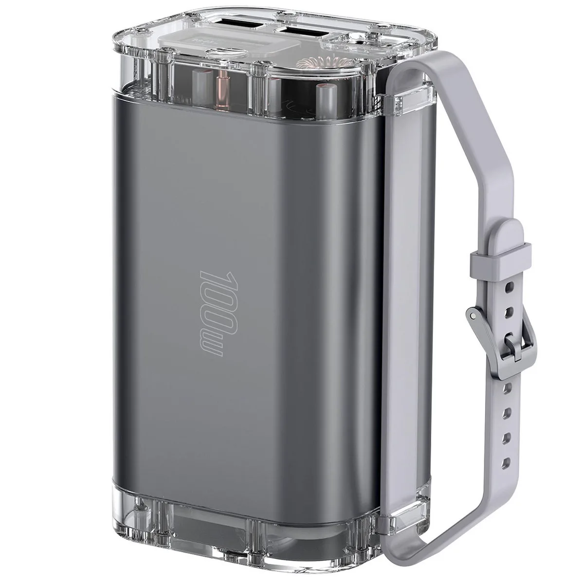 4Smarts Lucid Ultra Power Bank 40000mAh 100W με 2 Θύρες USB-A και 2 Θύρες USB-C Γκρι - Image 1