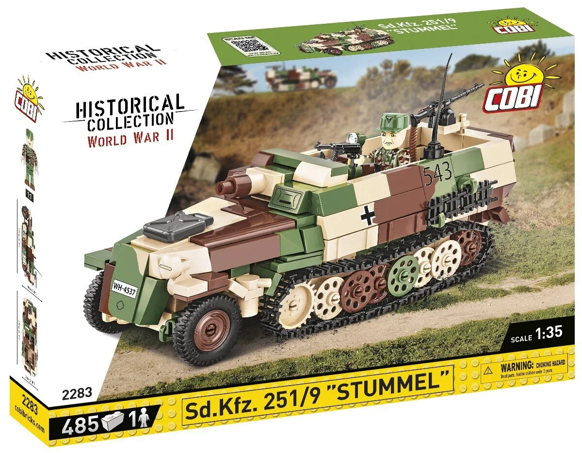 Cobi Τουβλάκια Historical Collection Wwii Sd.kfz. 251-9 Stummel για 7+ Ετών 485τμχ - Image 1