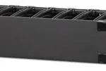 Apc Horizontal Cable Manager Single-sided Cover Cable Management Panel Black 2u 19" Smart-ups X 3000va Short Depth Tower Rack Lcd