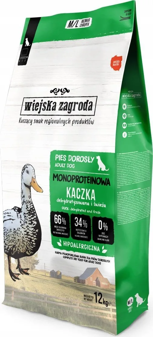 20241030110844_wiejska_zagroda_12kg_xira_trofi_skylon_choris_glouteni_me_papia Wiejska Zagroda 12kg Ξηρά Τροφή Σκύλων χωρίς Σιτηρά & Γλουτένη με Πάπια - Image 1