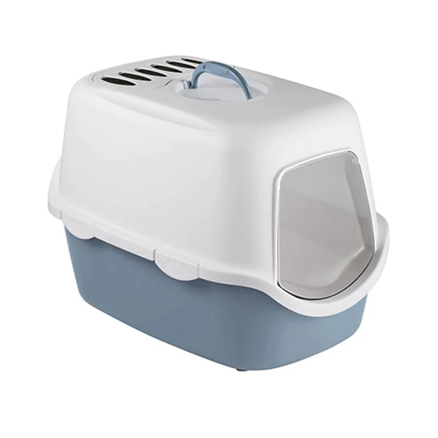 Stefanplast Cathy Τουαλέτα Γάτας Κλειστή Μπλε Μ56 x Π40 x Υ40cm BC01/AZ18 - Image 1