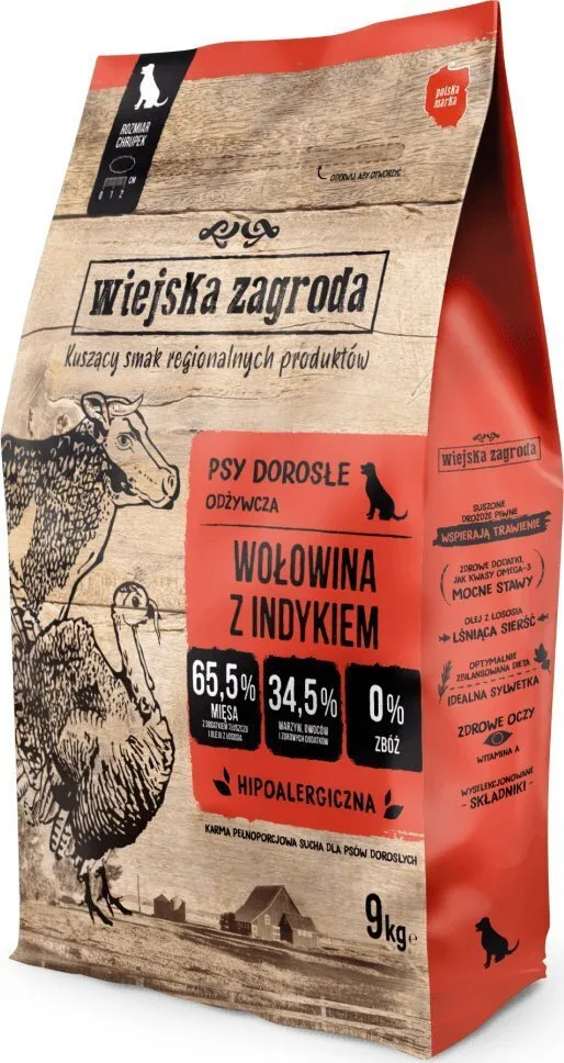 20241031131243_9kg_xira_trofi_choris_glouteni_gia_enilikous_skylous_megalosomon_fylon_me_vodino_kai_galopoula Wiejska Zagroda 9kg Ξηρά Τροφή χωρίς Σιτηρά & Γλουτένη για Ενήλικους Σκύλους Μεγαλόσωμων Φυλών με Βοδινό και Γαλοπούλα - Image 1