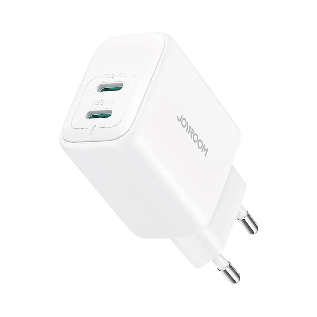 Joyroom Φορτιστής Χωρίς Καλώδιο με 2 Θύρες USB-C 20W Power Delivery / Quick Charge 3.0 Λευκός (JR-TCF12) - Image 1