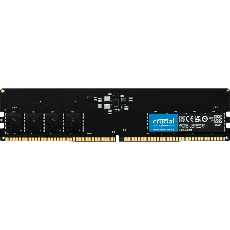 Crucial DDR5 με Module 1x16GB και Ταχύτητα 5600 για Desktop CT16G56C46U5T - Image 1