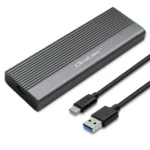 Qoltec Θήκη για Σκληρό Δίσκο M.2 SATA III με σύνδεση USB 3.0 σε Γκρι χρώμα 52267