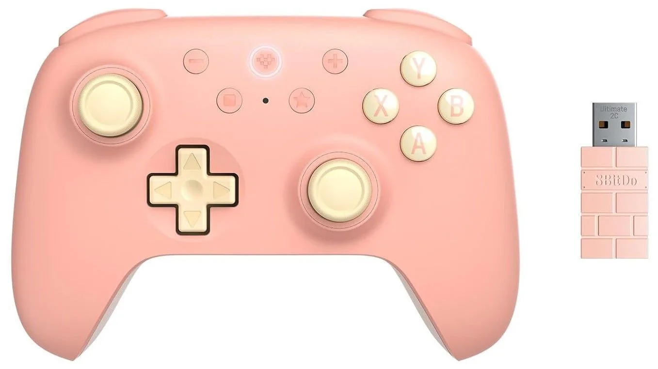20241108152732_8bitdo_ultimate_2c_2_4g_ensyrmato_gamepad_gia_android_pc_peach 8Bitdo Ultimate 2C 2.4G Ενσύρματο Gamepad για Android / PC Peach - Image 1