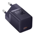 Baseus Φορτιστής Χωρίς Καλώδιο GaN με Θύρα USB-C 30W Power Delivery / Quick Charge 5.0 Μωβ (Gan5)