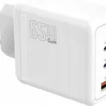 TB Print Φορτιστής Χωρίς Καλώδιο GaN 65W Power Delivery Λευκός (AZTBXUL3USB65WW)
