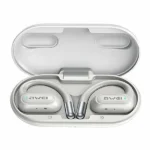 Awei T93 Open Ear Bluetooth Handsfree Ακουστικά με Αντοχή στον Ιδρώτα και Θήκη Φόρτισης Λευκά