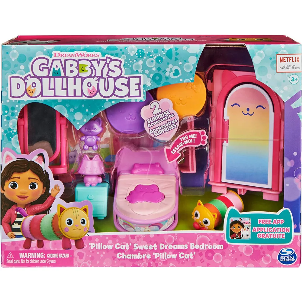 20241128122720_spin_master_paichnidi_miniatoura_gabby_s_dollhouse_pillow_cat_sweet_dreams_bedroom_deluxe_room_gia_3_eton_20130505 Spin Master Gabby's Dollhouse Pillow Cat Sweet Dreams Bedroom για 3+ Ετών 20130505 - Image 1
