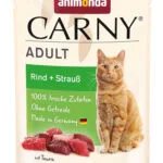 Animonda Carny Adult Cat Υγρή Τροφή για Ενήλικες Γάτες σε Φακελάκι με Μοσχάρι χωρίς Γλουτένη 85gr