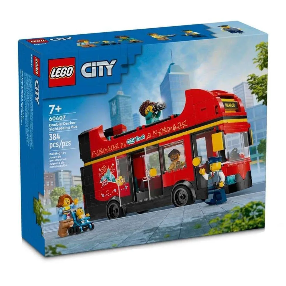 LEGO City Red Double-decker Sightseeing Bus για 7+ Ετών 384τμχ 60407 - Image 1