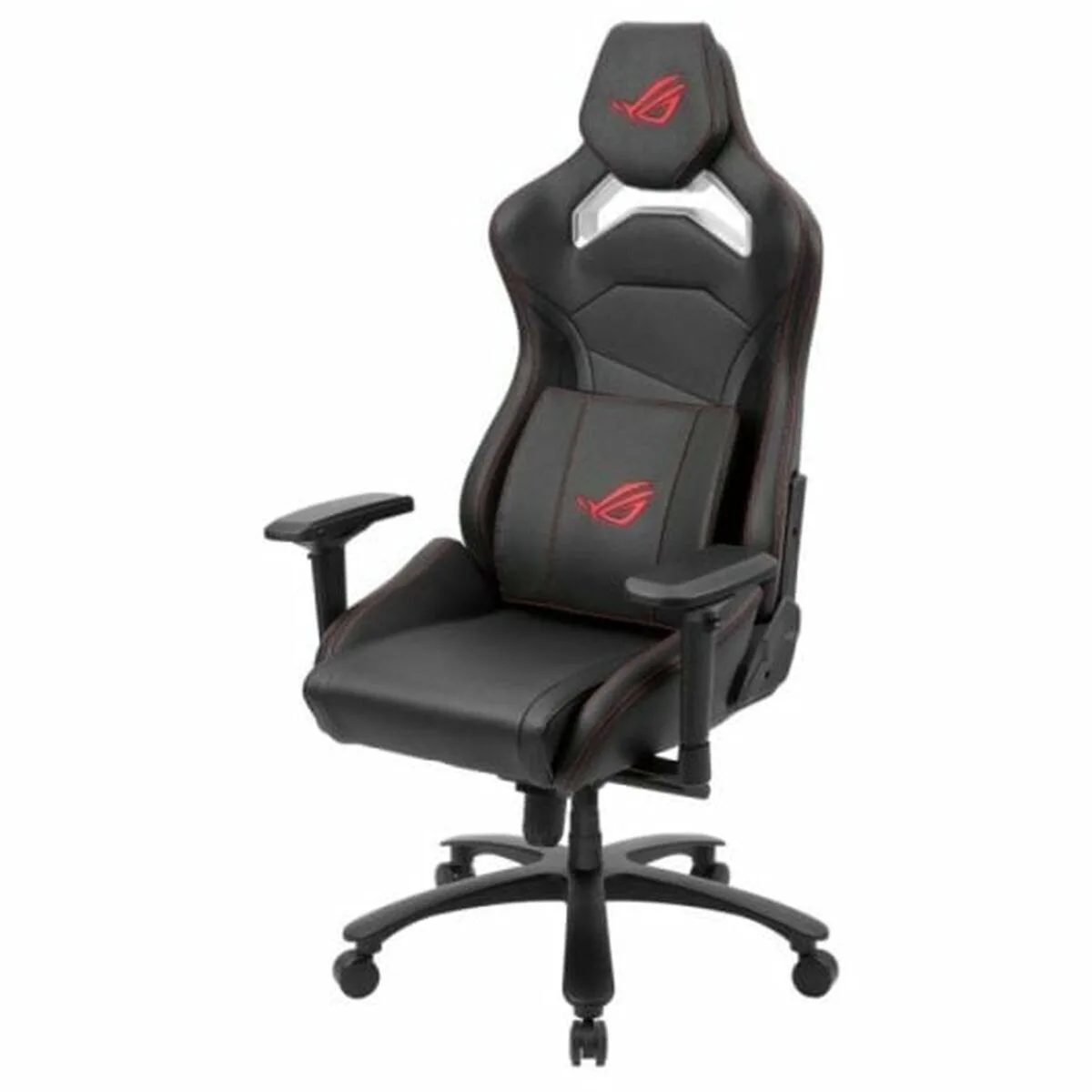 Asus ROG Chariot X Core Καρέκλα Gaming Δερματίνης με Ρυθμιζόμενα Μπράτσα και RGB Φωτισμό Black/Red - Image 1