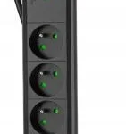 Lanberg Πολύπριζο 5 Θέσεων με Καλώδιο 1.5m SP1-05E-0150-BK