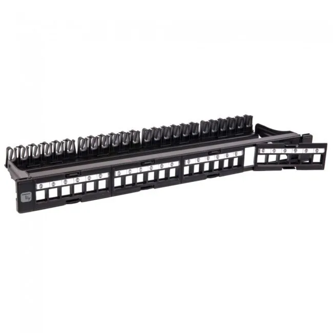 Techly Patch Panel Keystone για Rack 1U 19" 24 Θυρών 368567 - Image 1