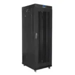 Lanberg Επιδαπέδια Καμπίνα Rack 37U 60x60cm Μαύρο FF01-6837-23BL