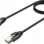 Unitek S/FTP Cat.8 Καλώδιο Δικτύου Ethernet 5m Μαύρο 1τμχ C18149A-5M