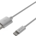 Natec USB-A to Lightning Cable Λευκό 2m