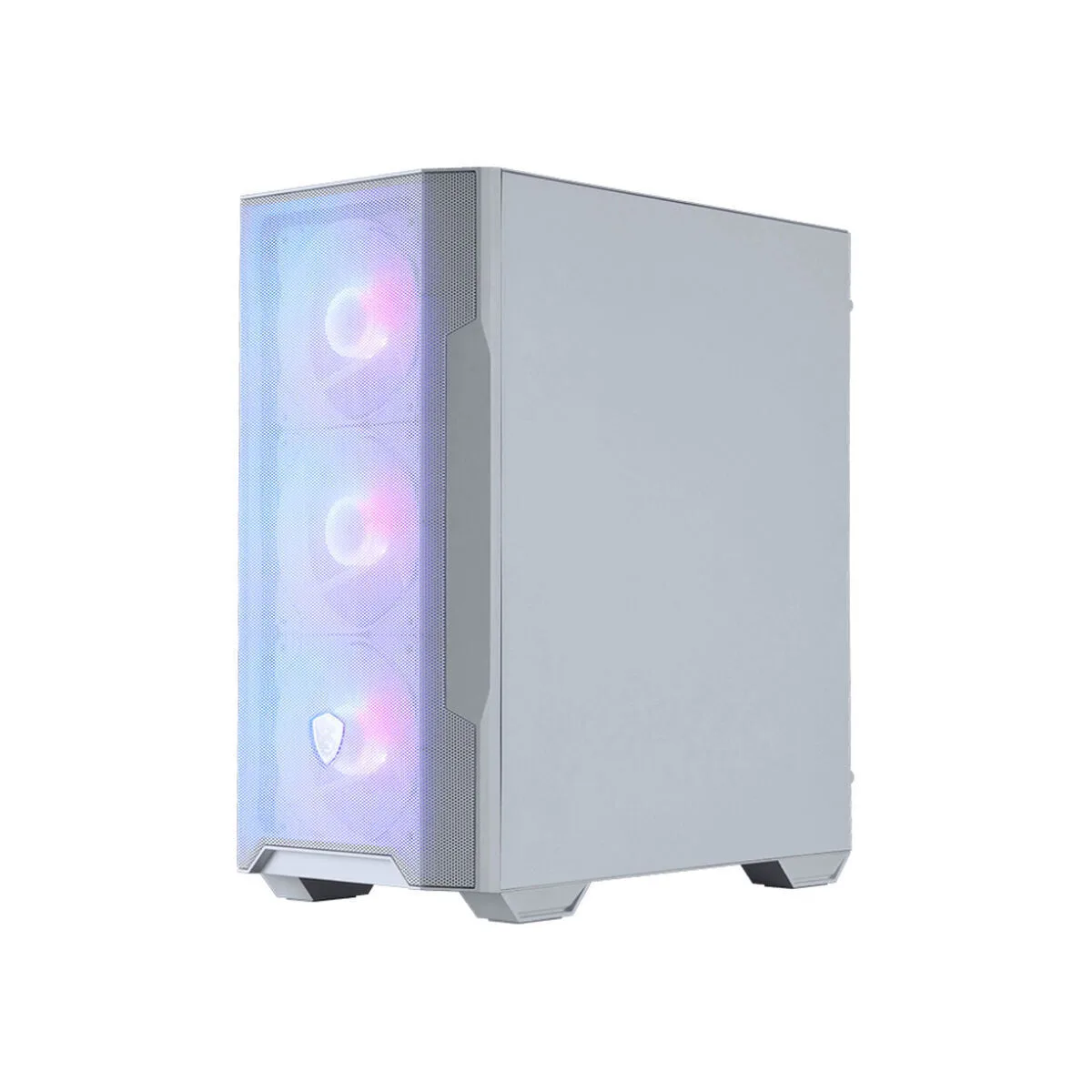 MSI Mag Forge M100R Gaming Micro Tower Κουτί Υπολογιστή με Πλαϊνό Παράθυρο και RGB Φωτισμό Λευκό - Image 1
