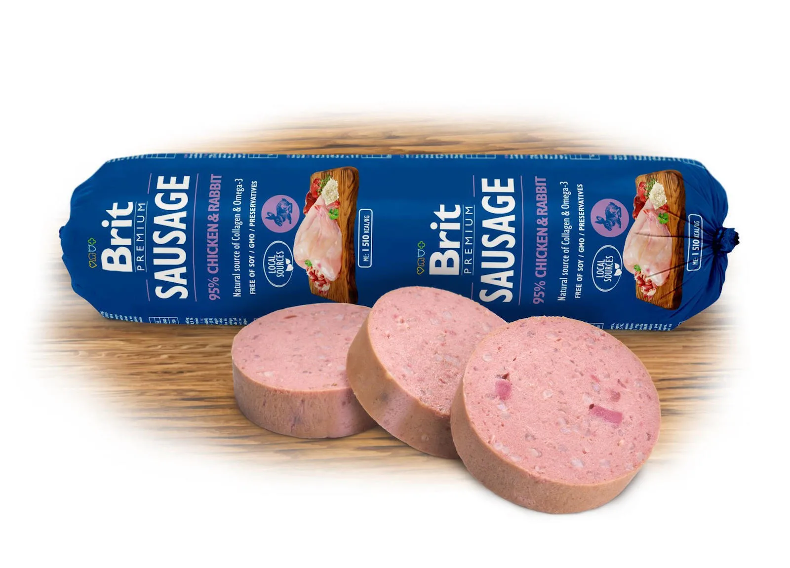 20241203164613_brit_salami_skylou_me_kotopoulo_kouneli_kai_lago_800gr_a28_020_0635 Brit Σαλάμι Σκύλου με Κοτόπουλο, Κουνέλι και Λαγό 800gr A28-020-0635 - Image 1