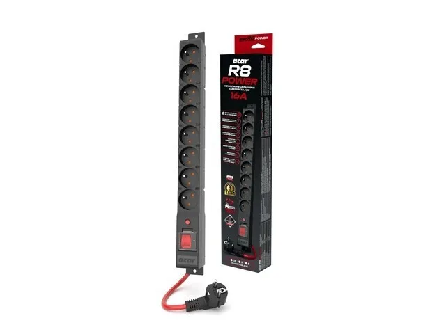 20241209154557_a3f1dfd2 Acar Πολύπριζο 8 Θέσεων με Καλώδιο 5m W2452 - Image 1